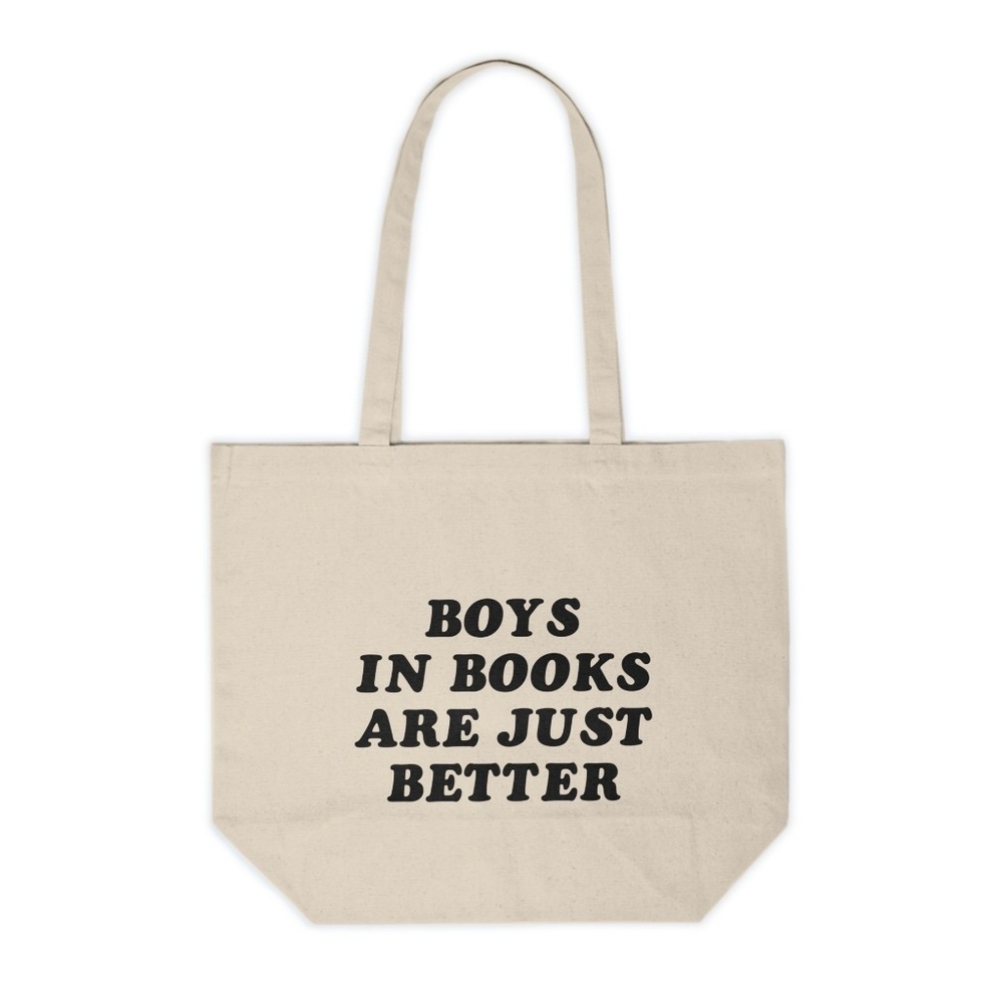Boys in Books are Better Custom Tote Bag